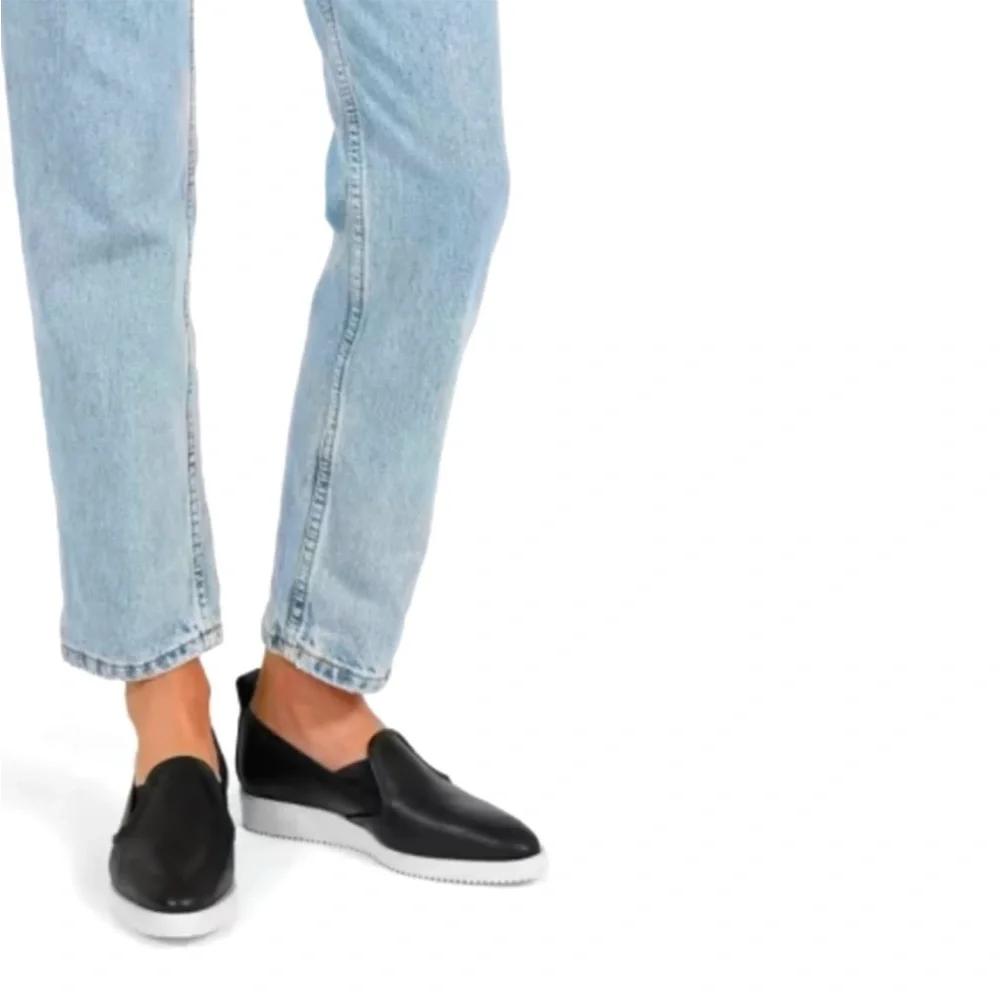 Everlane The Leather Street Shoe Black Sz 8 Made In Italy